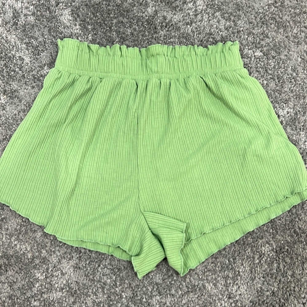 Pacsun LA Hearts Green Flowy Summer Shorts - Size Small